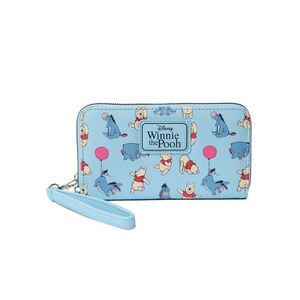 Women's Winnie The Pooh and Eeyore Wallet Wristlet All-Over Print Zip Around